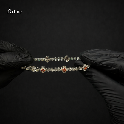 Amber Spark Halo Bracelet
