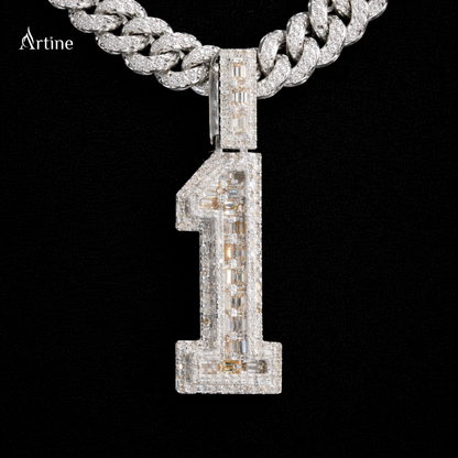 Chosen One Iced Number Pendant