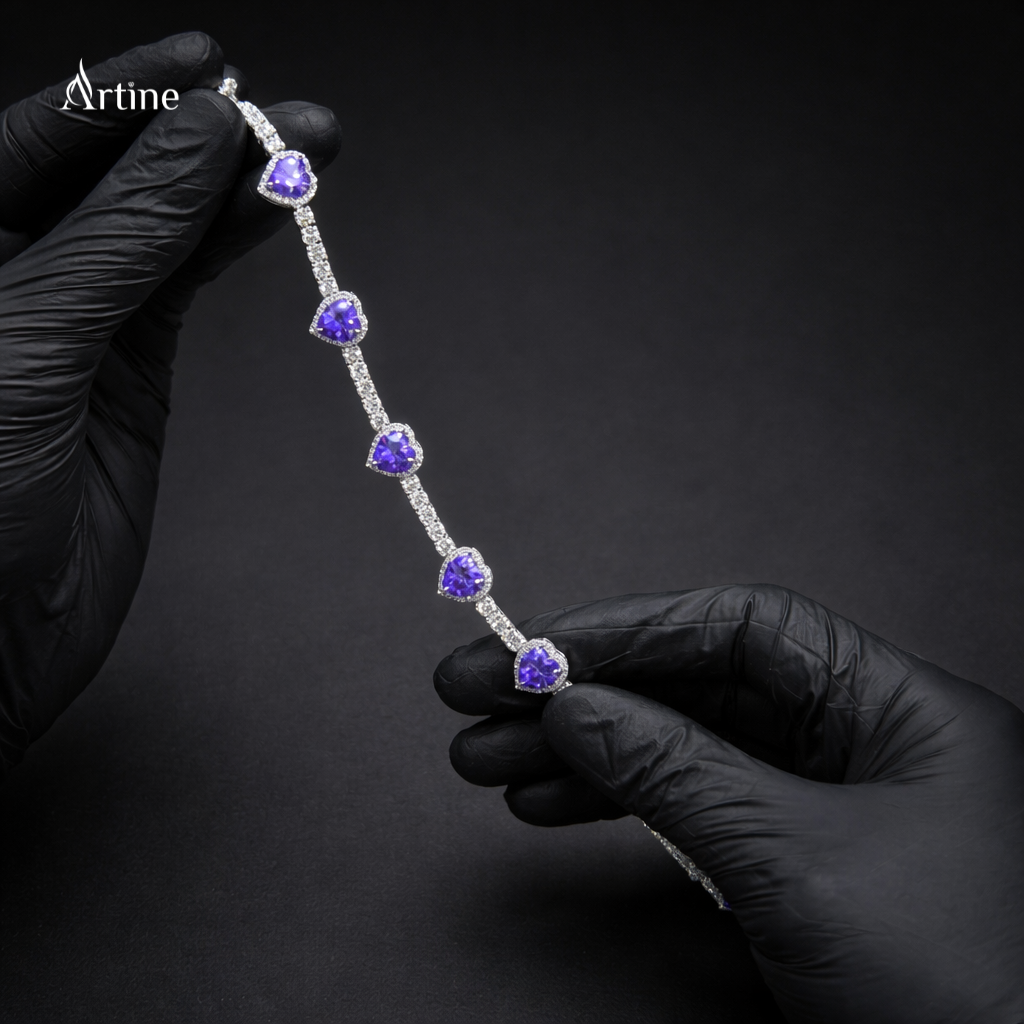Violet Heart Radiance Bracelet