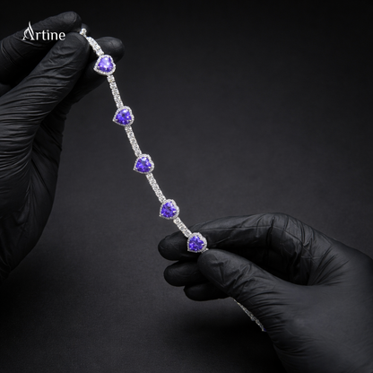 Violet Heart Radiance Bracelet