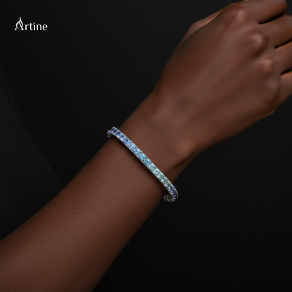 Ocean Ombre Sapphire Tennis Bracelet
