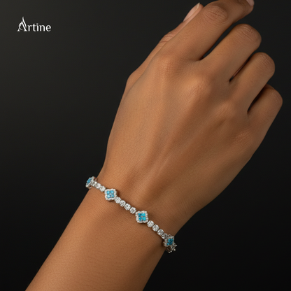 Sky Blue Halo Spark Bracelet