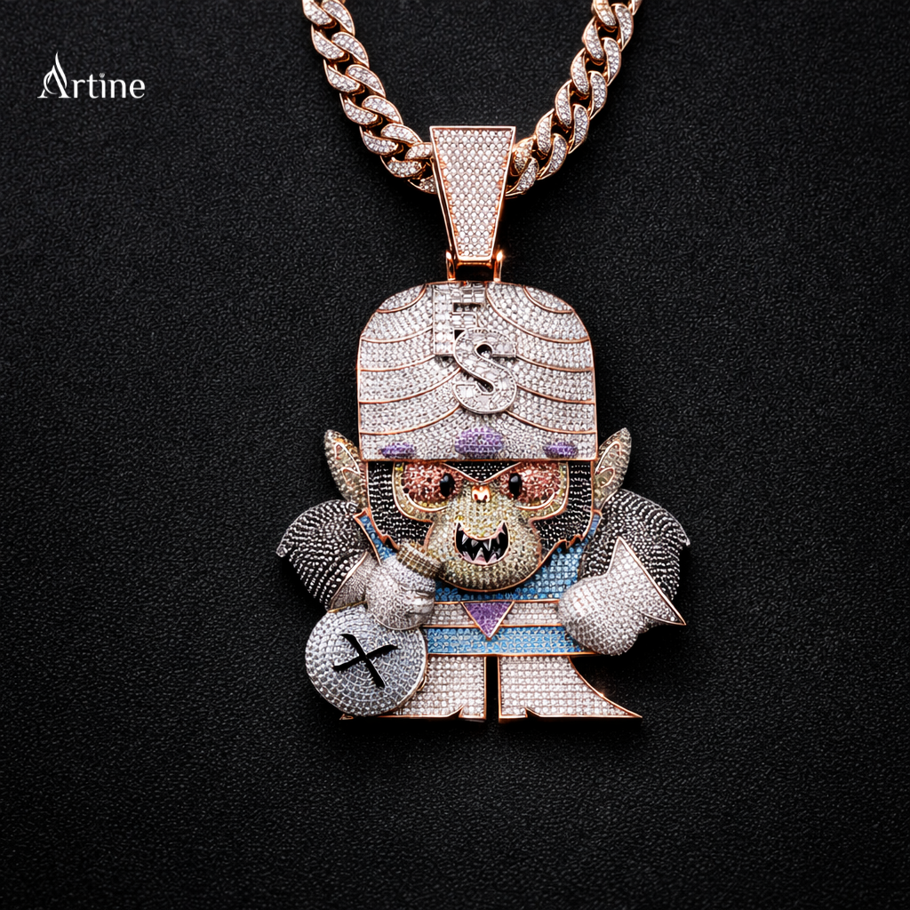 Iced Saint Money King Pendant