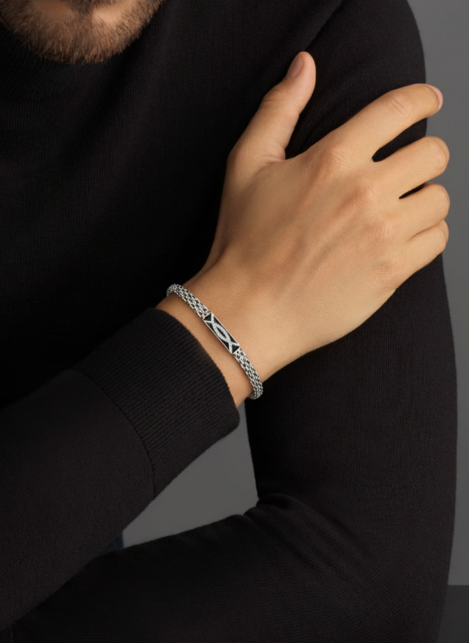 Premium Silver Men’s Bracelet