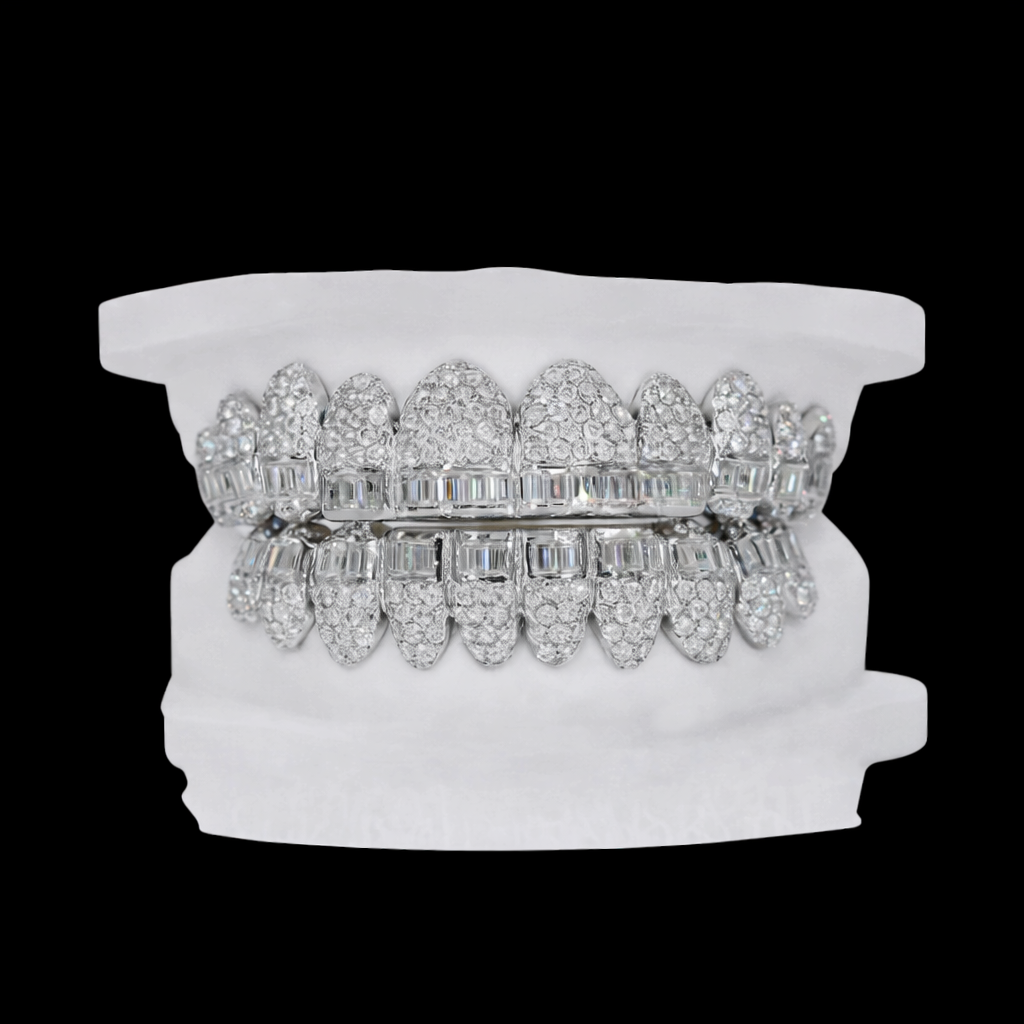 Luxury Iced-Out Diamond Bullet Grillz