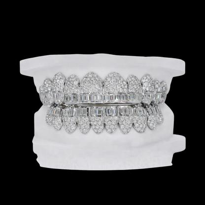 Luxury Iced-Out Diamond Bullet Grillz