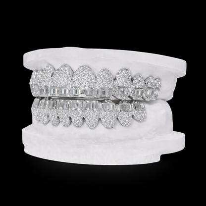 Luxury Iced-Out Diamond Bullet Grillz