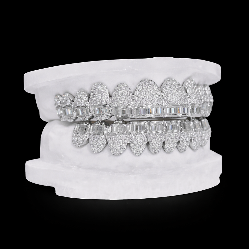 Luxury Iced-Out Diamond Bullet Grillz