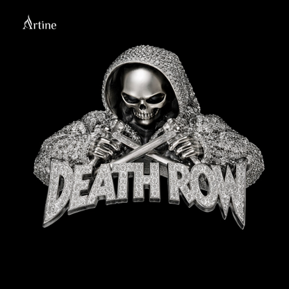 Iced Skull Thug Life Pendant – Full Bling Street Statement Charm