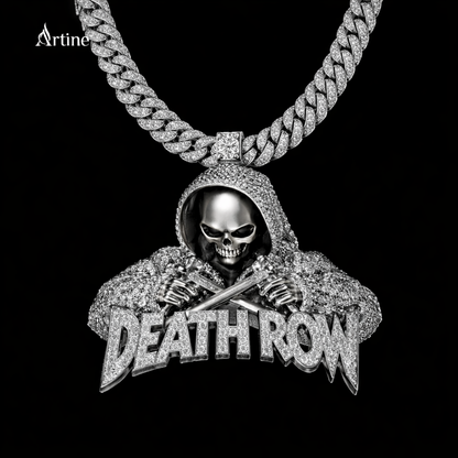 Iced Skull Thug Life Pendant – Full Bling Street Statement Charm