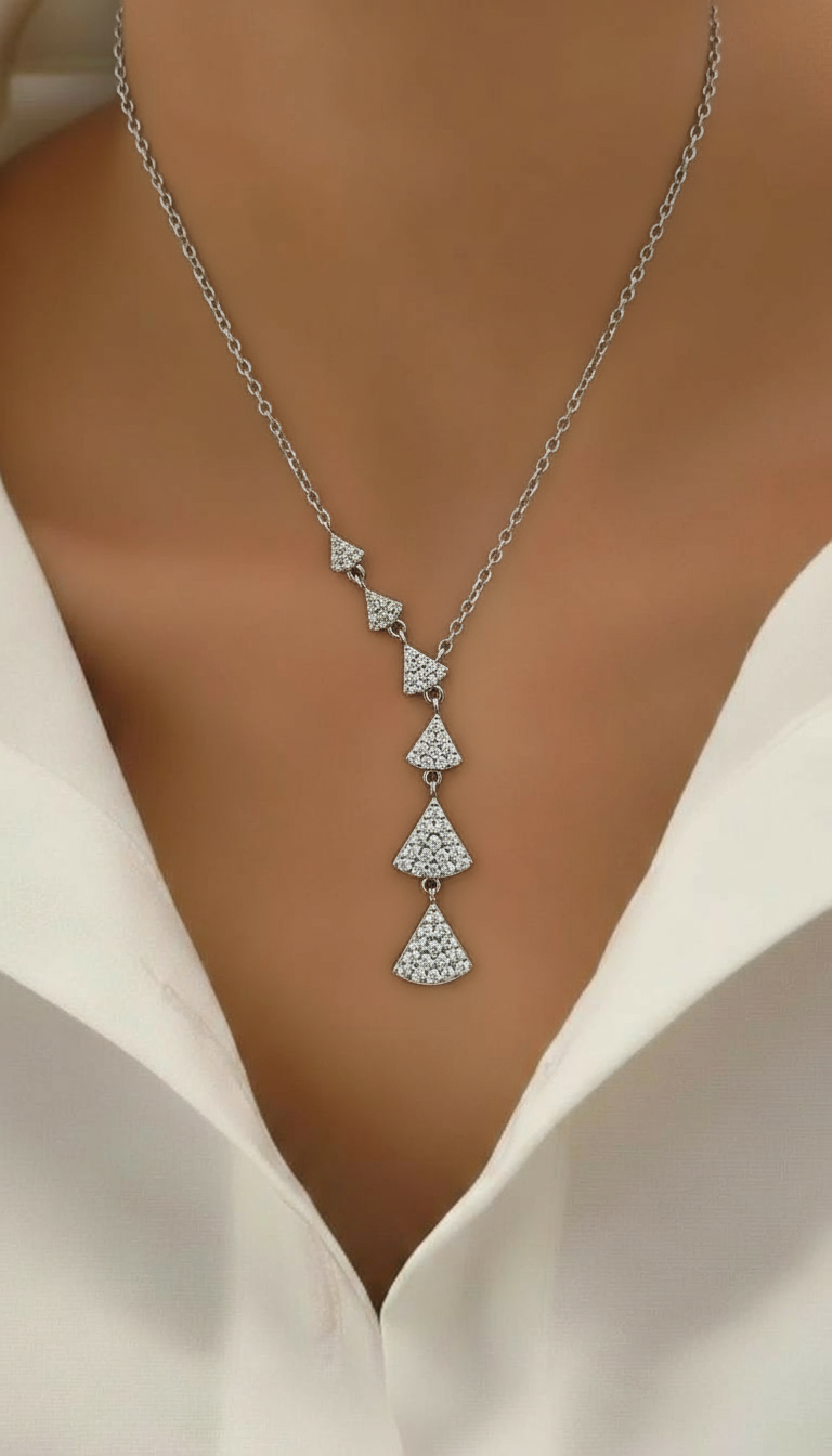 Corn Silver Necklace