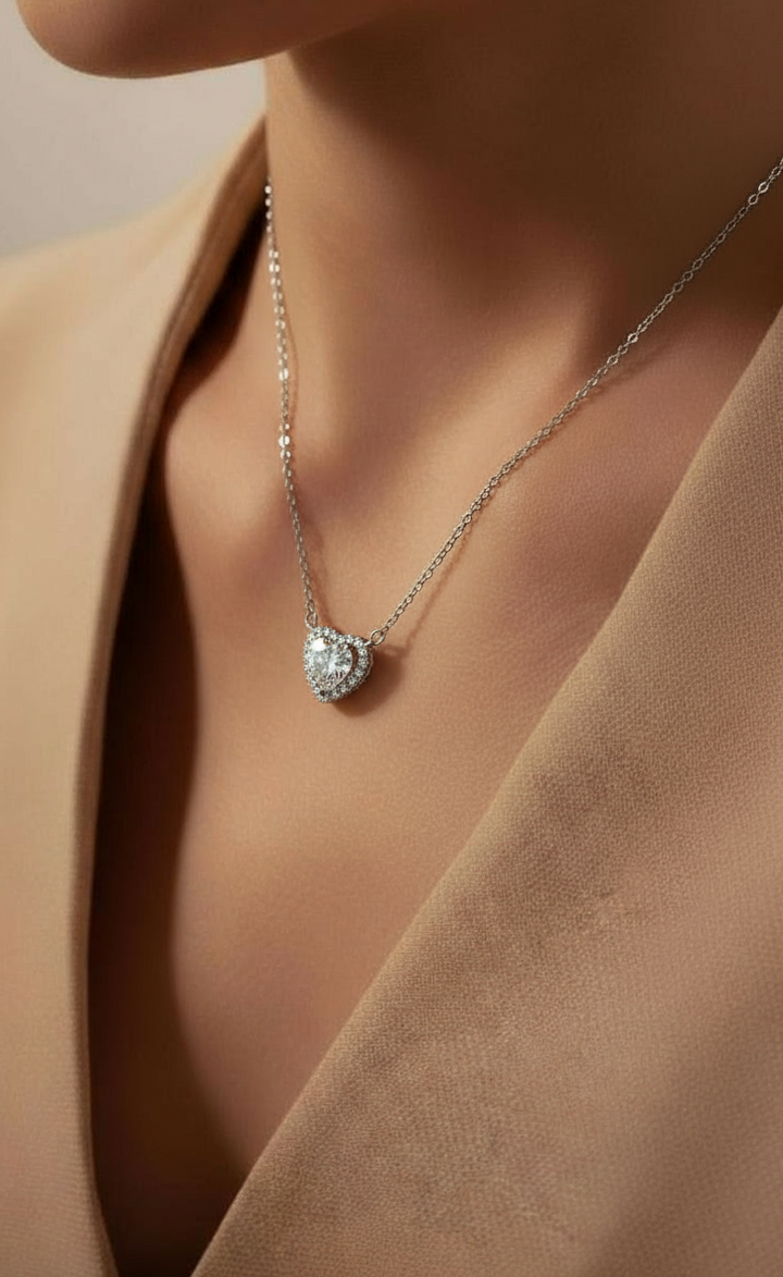 Elegant 925 Silver Simple Chain with Pendant