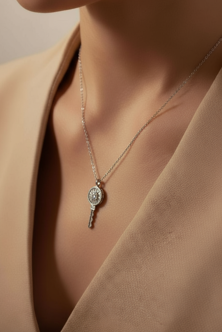 Elegant Lightweight Sterling Silver Pendant Chain