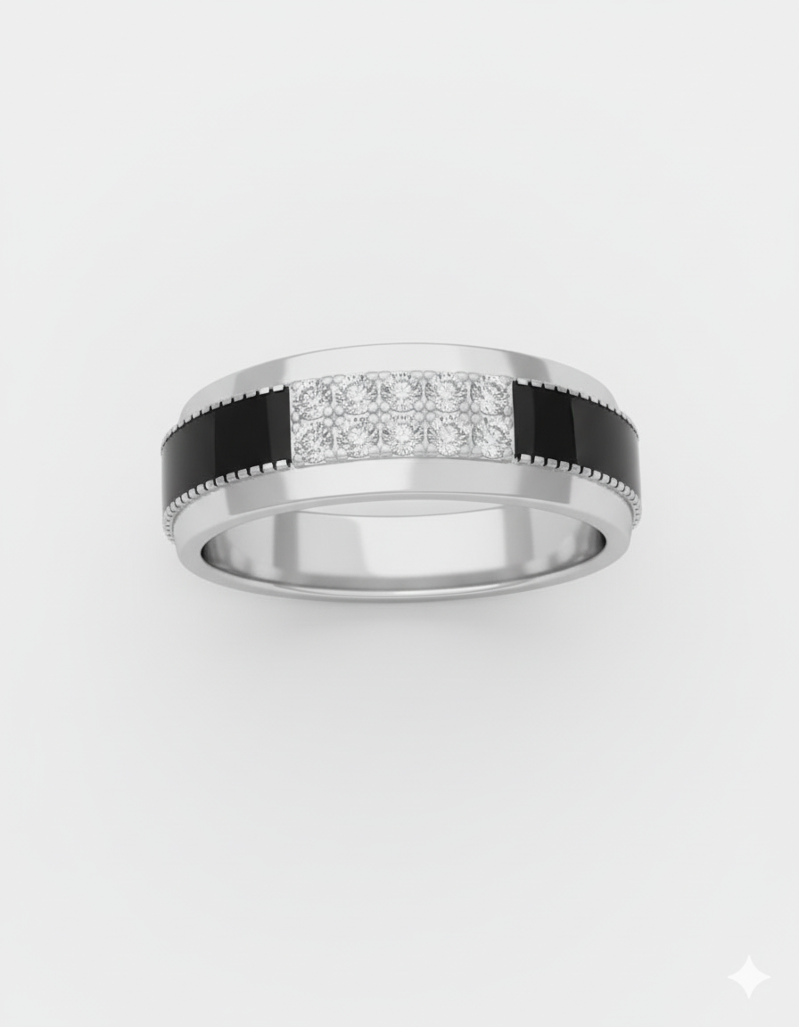 Men’s Solid Ring with Minimal Design