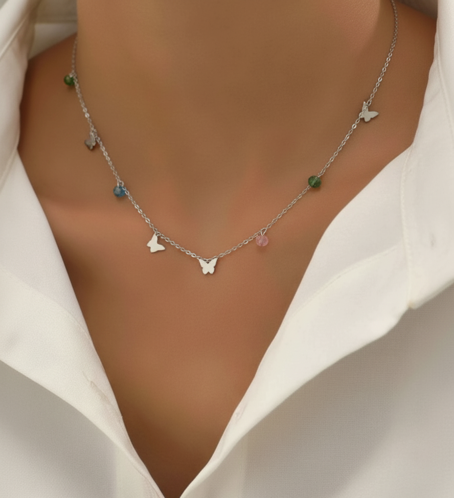 Pearl Butterfly Necklace