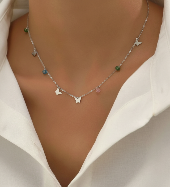 Pearl Butterfly Necklace