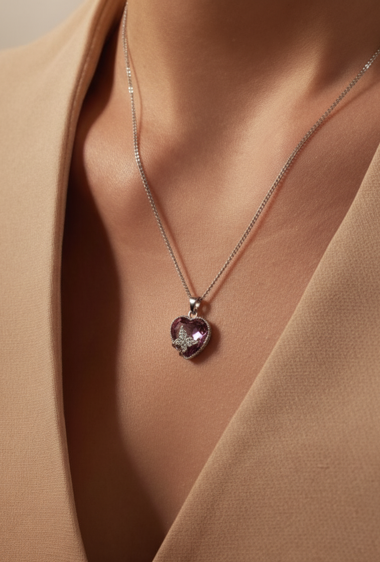 Women’s Simple Silver Chain with Pendant