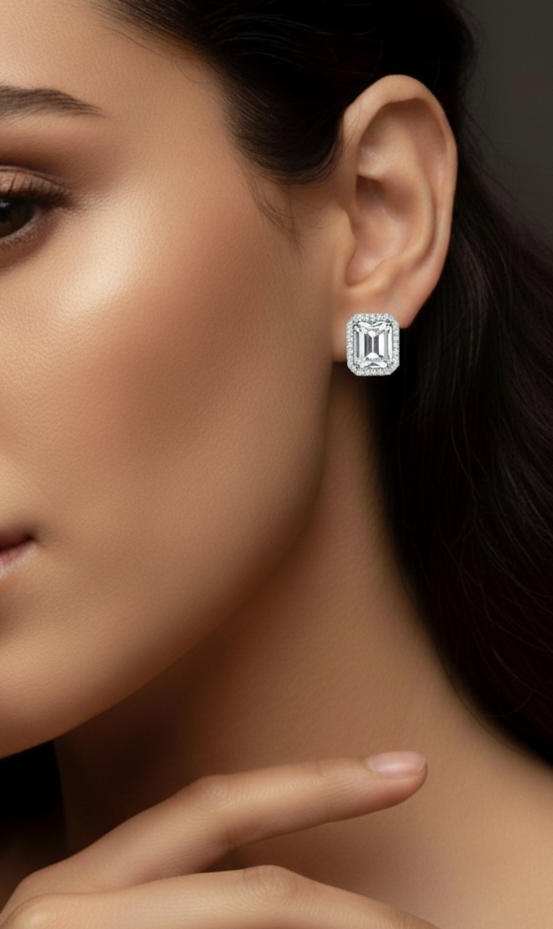 Lightweight Pure Silver Earrings for Women