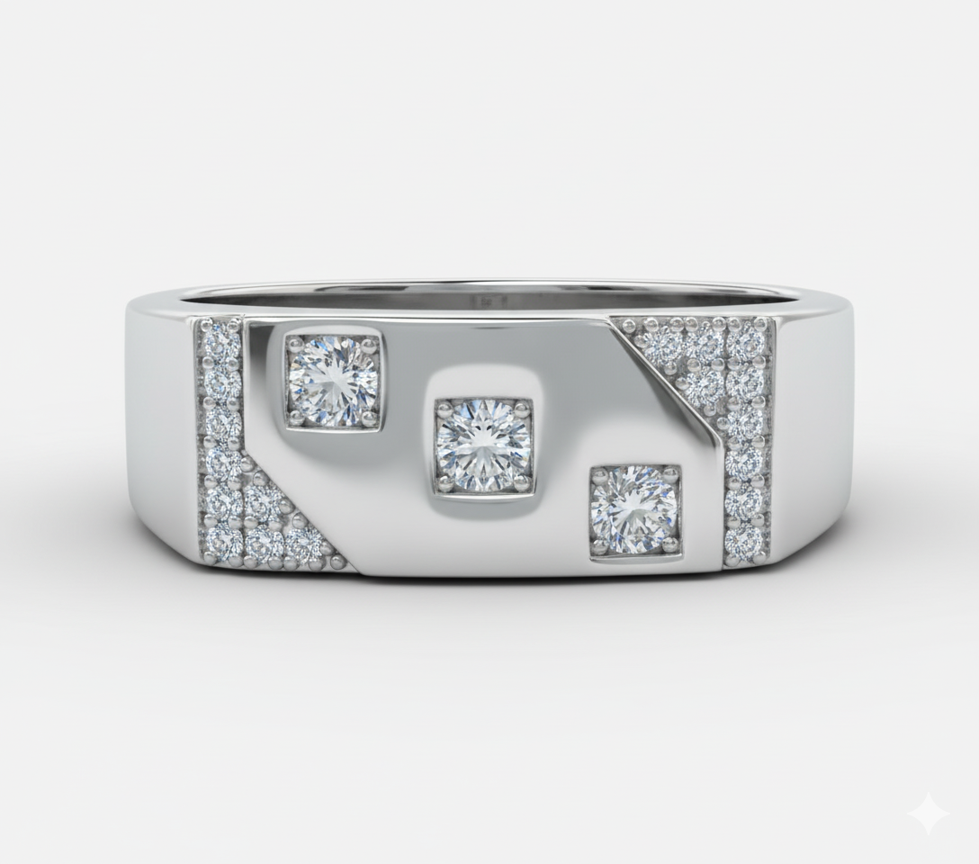 Heavy Solid 925 Silver Ring for Men