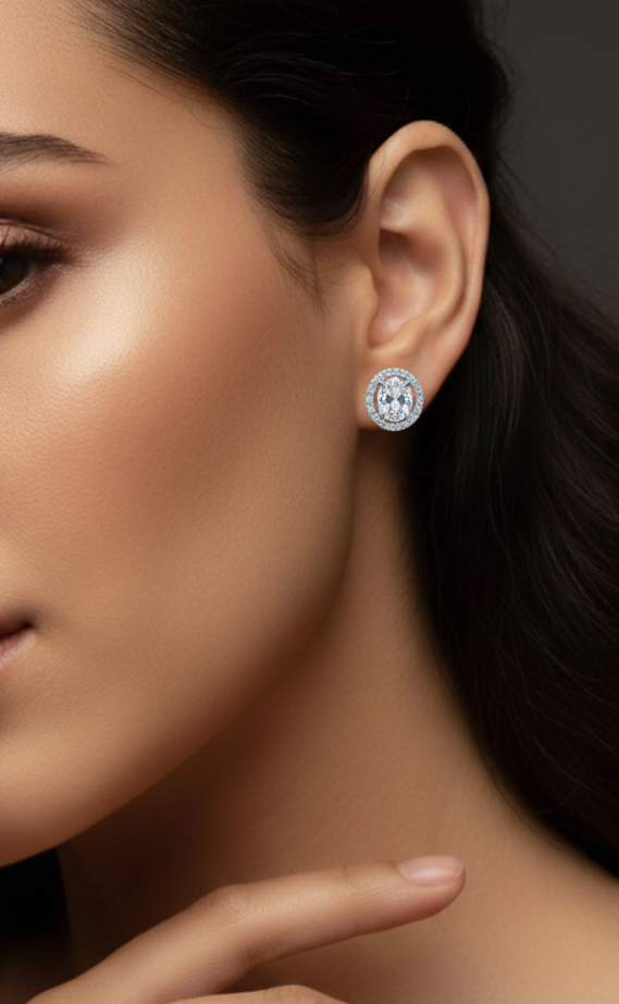 Elegant 925 Silver Drop Earrings for Women