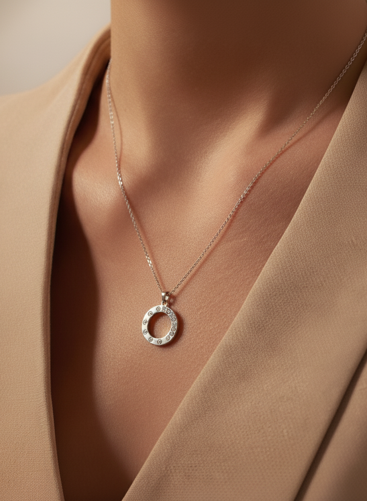 Trendy 925 Silver Chain with Pendant