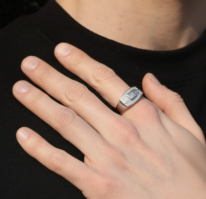 Designer Silver Ring for Men