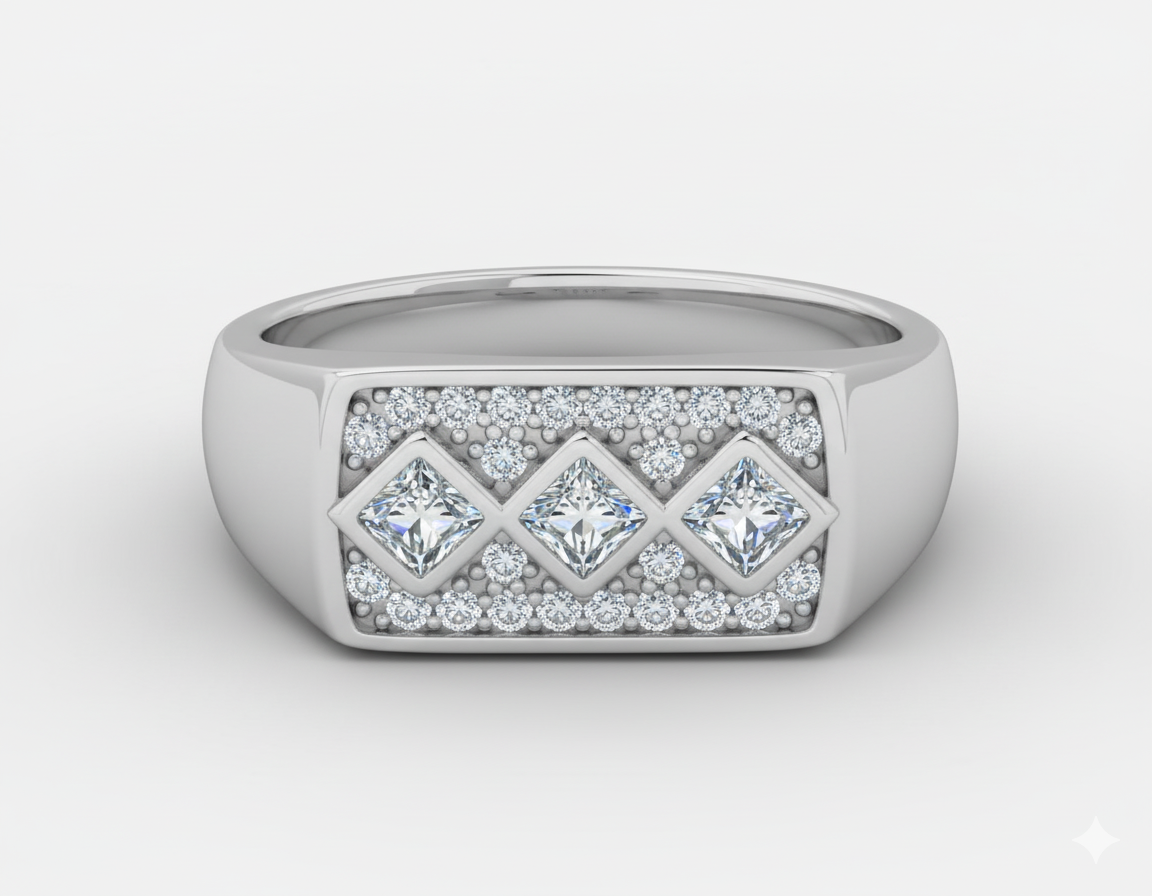 Designer Party Wear Ring Men