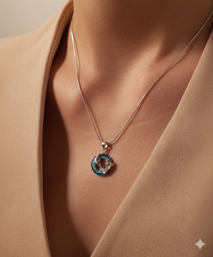 Dolphin Crystal Pendant