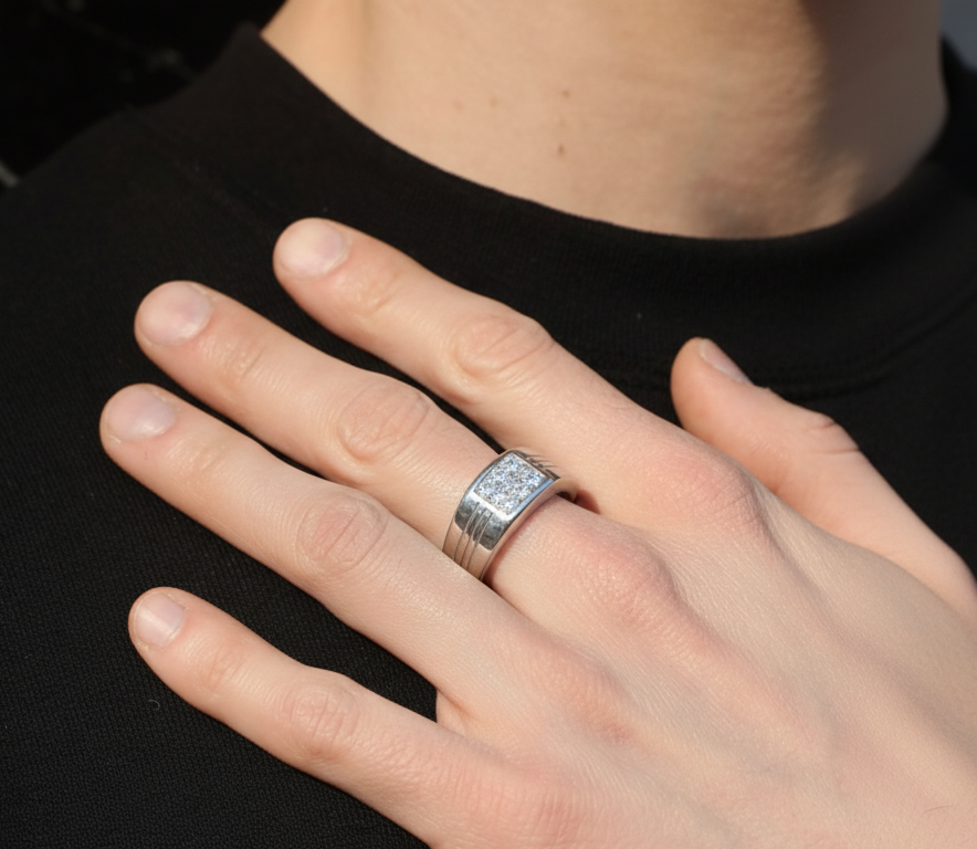 Raw Edge Ring for Men