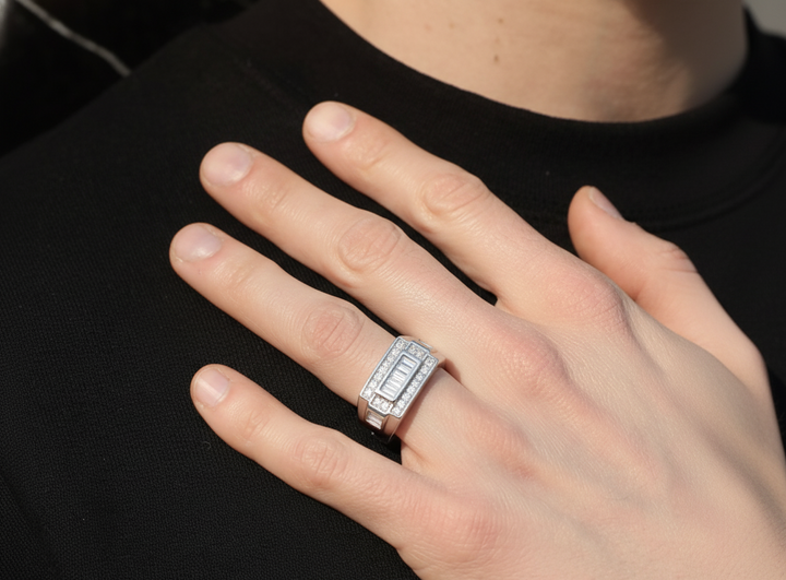 Classic Silver Band Ring for Men