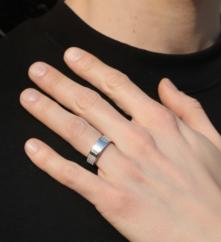 Pure Silver Stylish Men’s Ring