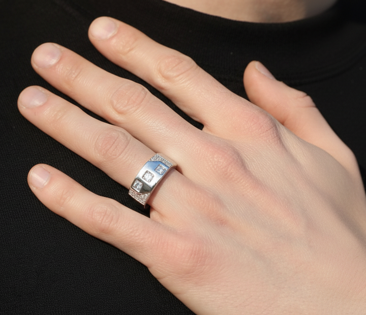 Heavy Solid 925 Silver Ring for Men