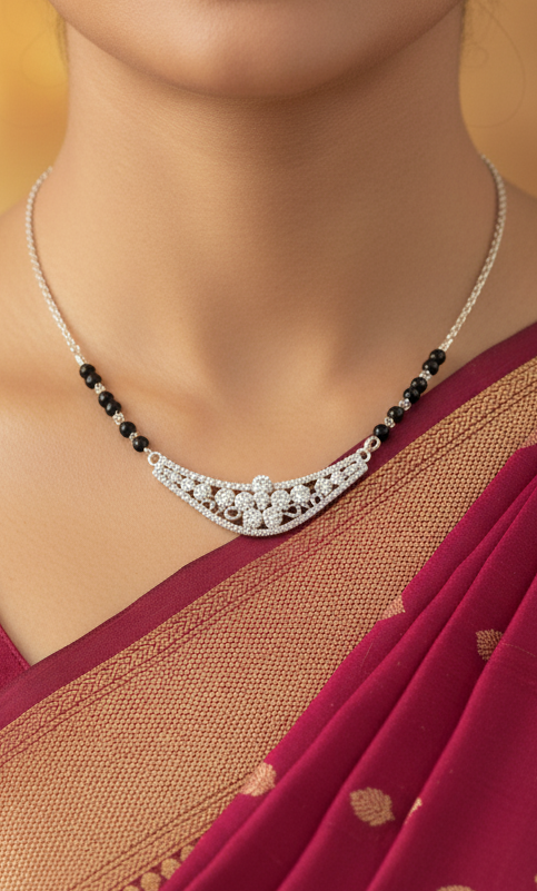 Classic Sterling Silver Mangalsutra