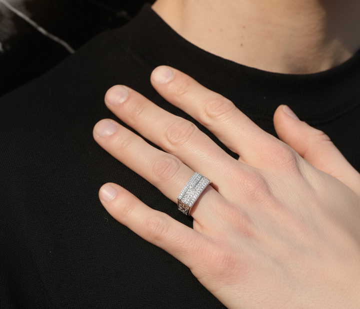 Bold Silver Ring for Men