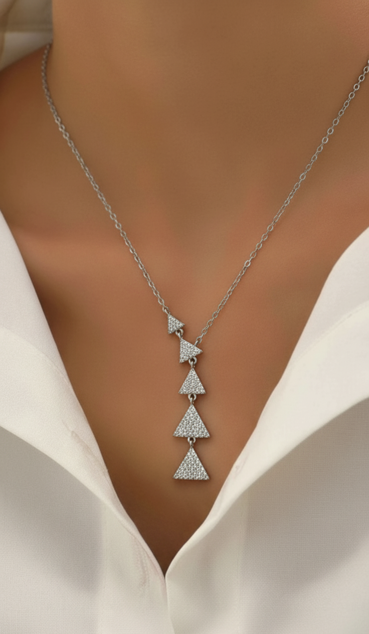 Triangale Mini Diamond Necklace