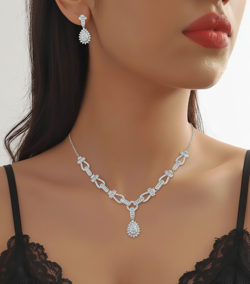 Authentic Pear Cut Necklace