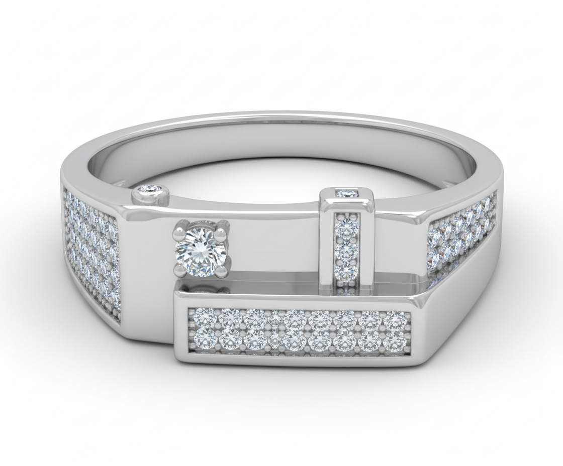 Silver Eternity Ring for Him