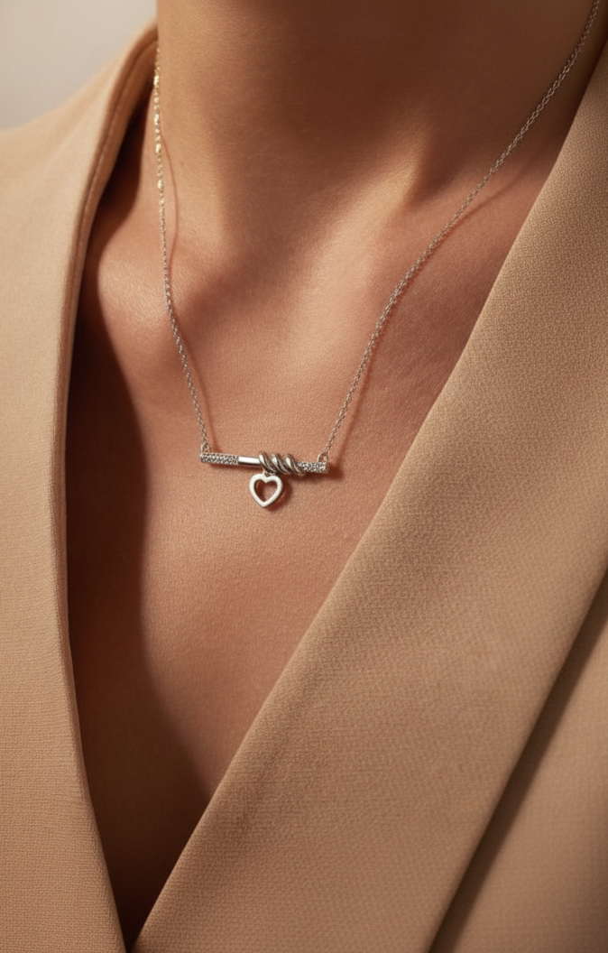 Glow Line Heart Pendant