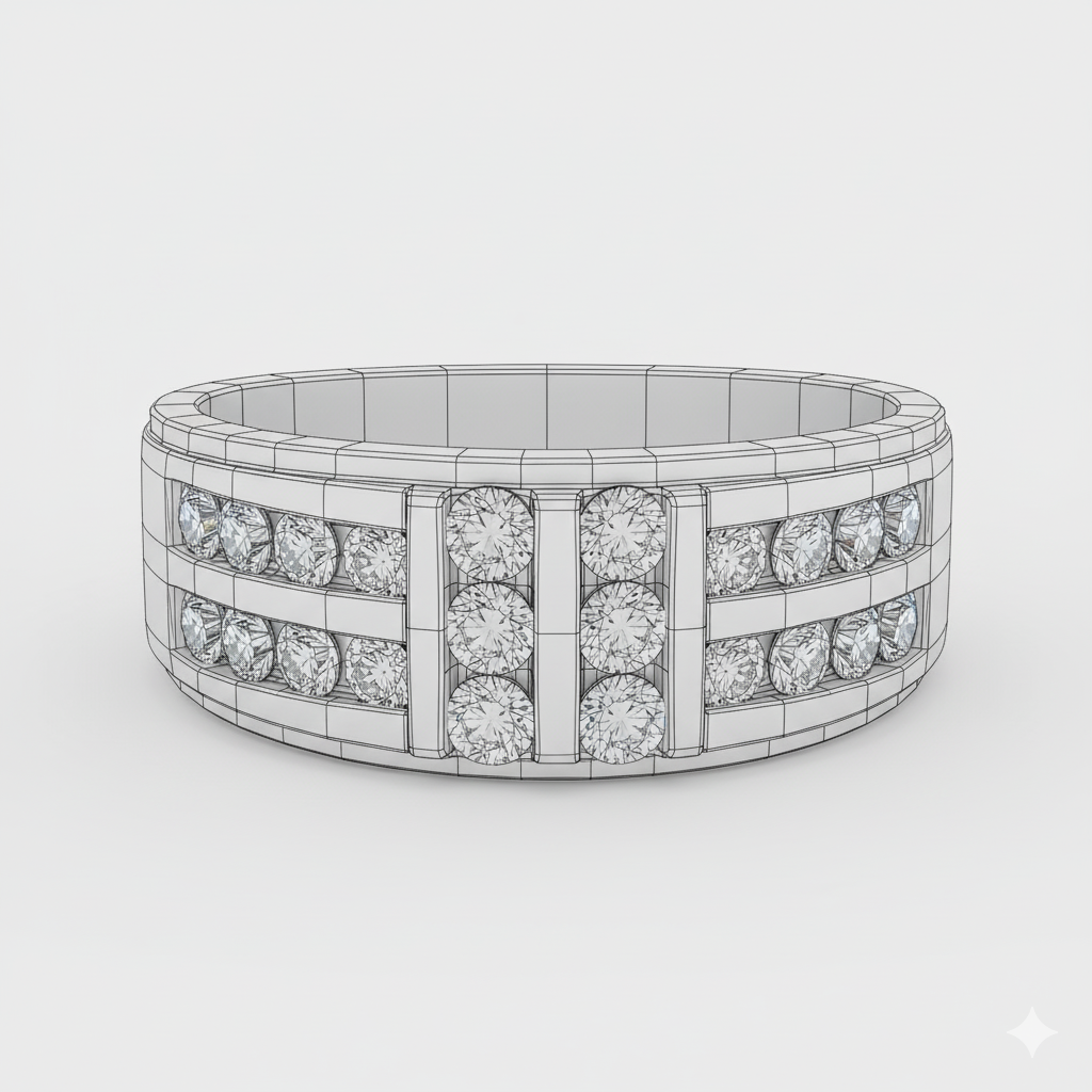 Adjustable 925 Silver Ring for Men