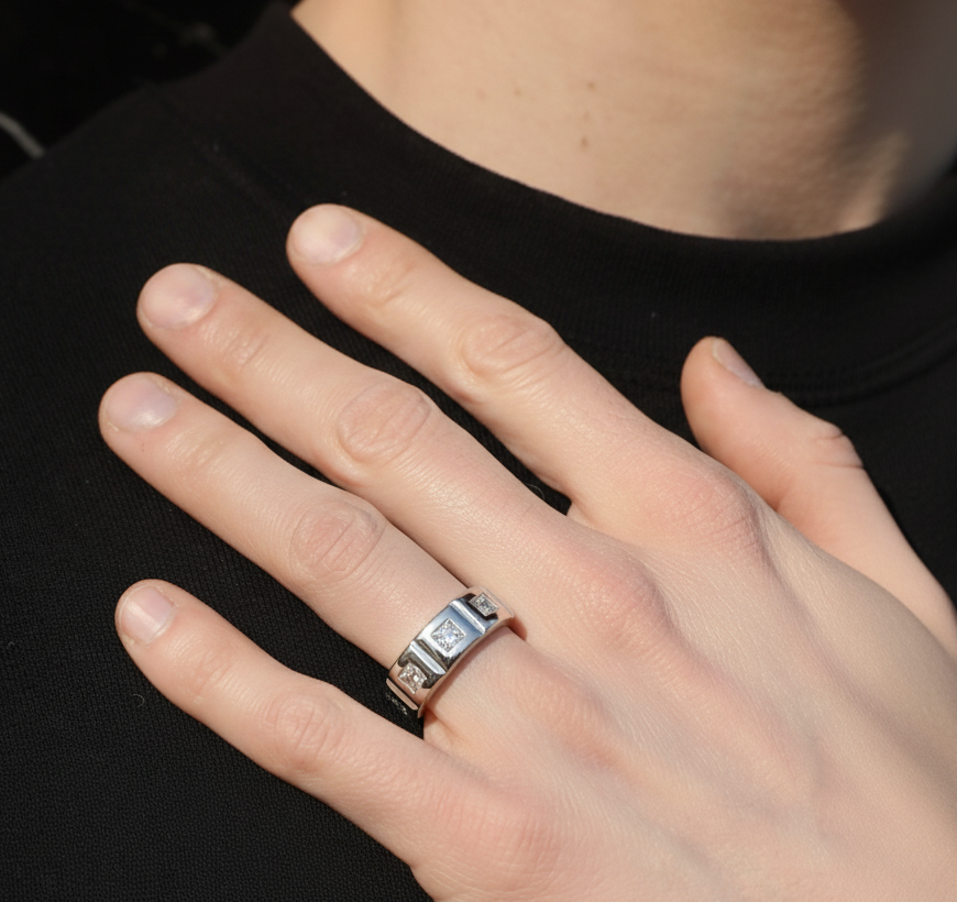 Stylish Silver Ring for Men