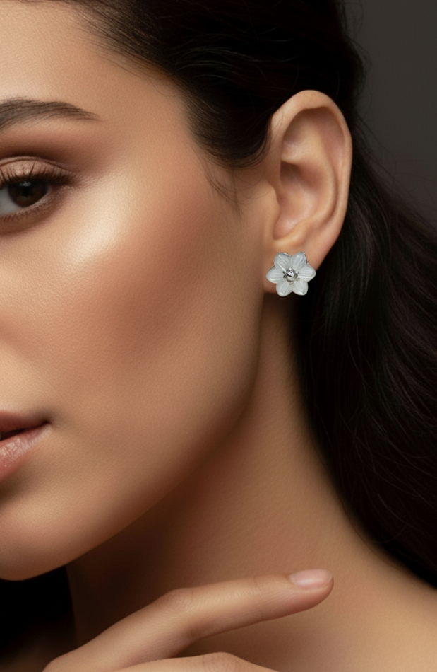 Delicate Pearl Drop Earrings