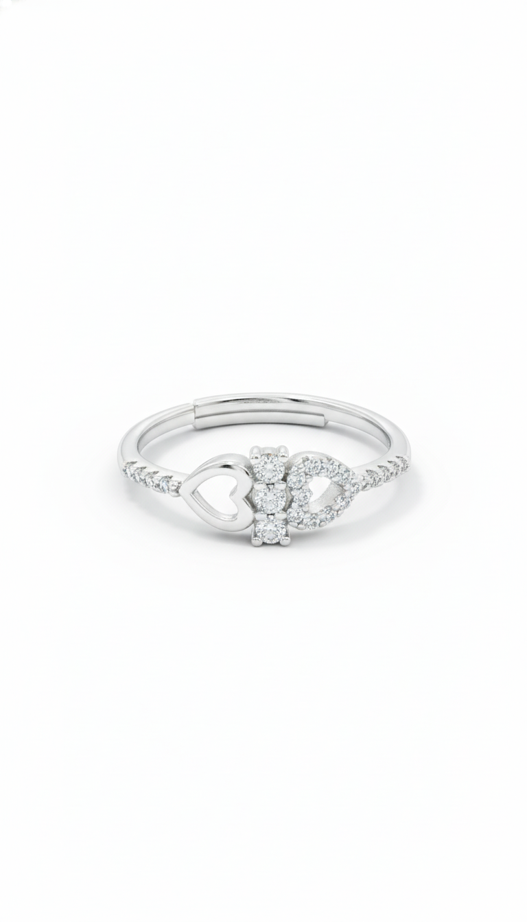 Sparkling Curve Ring for Women
