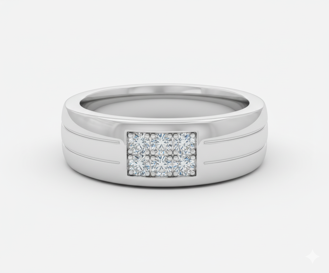 Raw Edge Ring for Men