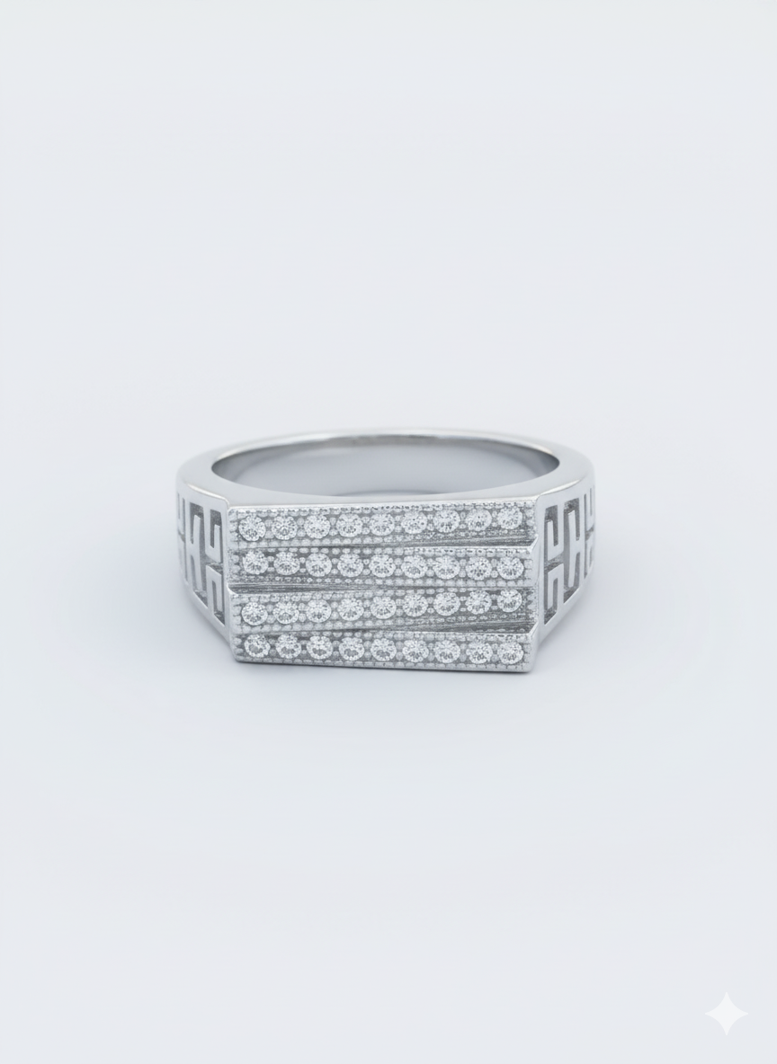 Bold Silver Ring for Men