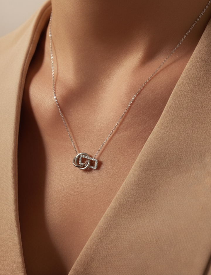 Minimal Silver Chain Pendant