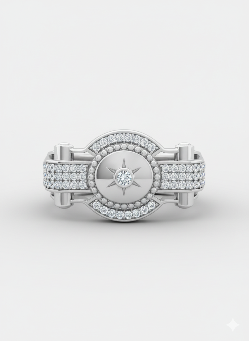 Minimalist Silver Band Ring for Men