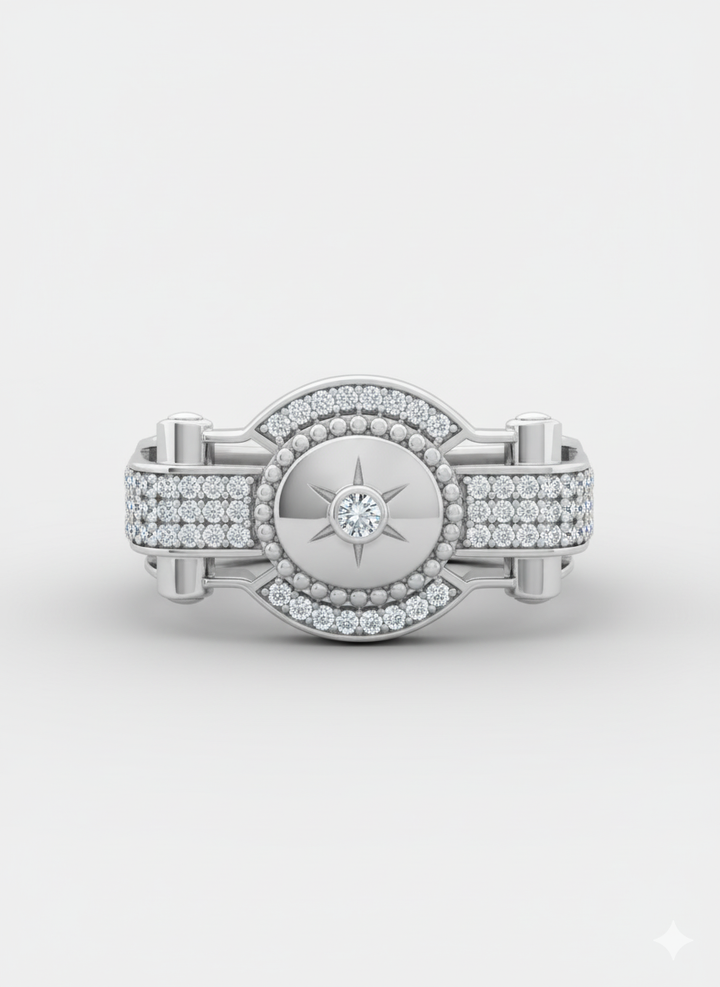 Minimalist Silver Band Ring for Men