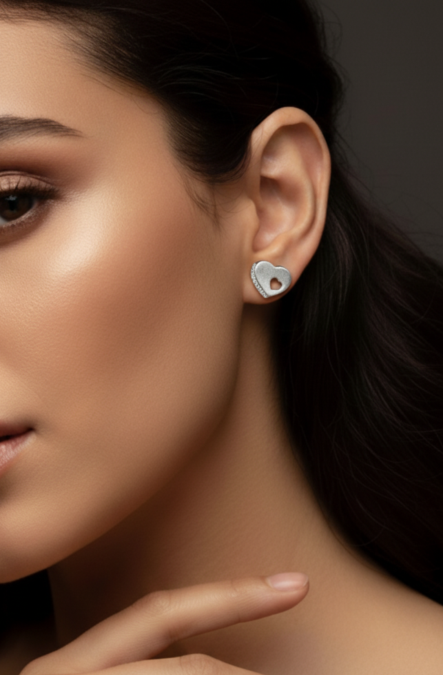 Everyday Wear 925 Silver Stud Earrings