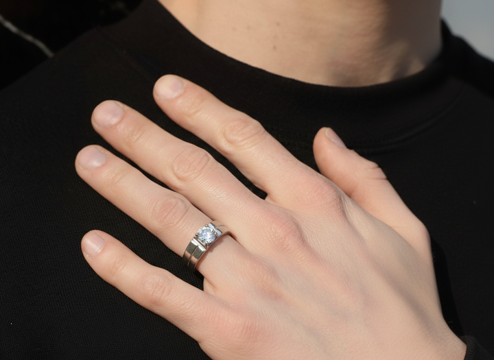 Elegant 925 Silver Men’s Ring