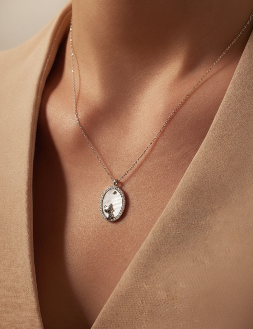 Elegant 925 Silver Pendant Chain